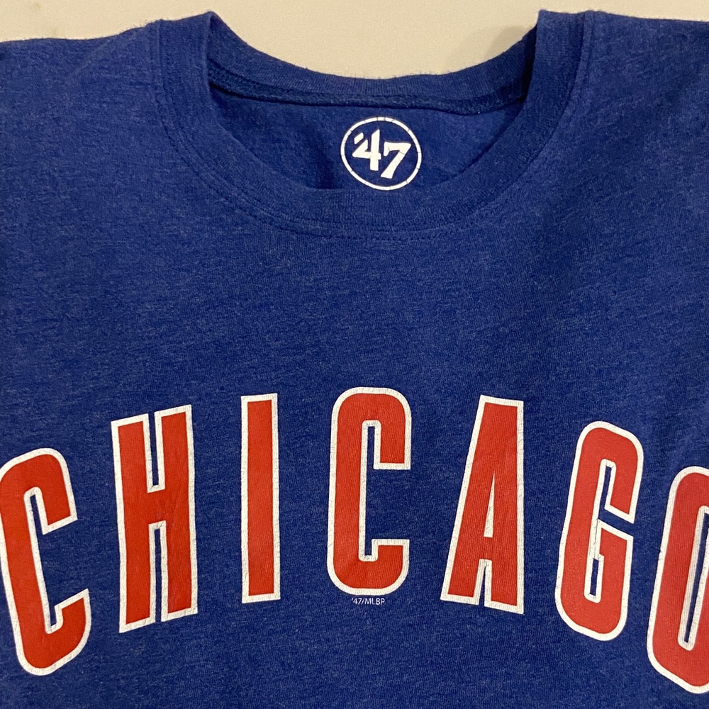 47 Brand Blue Chicago Cubs Long Sleeve Tee Men’s Medium